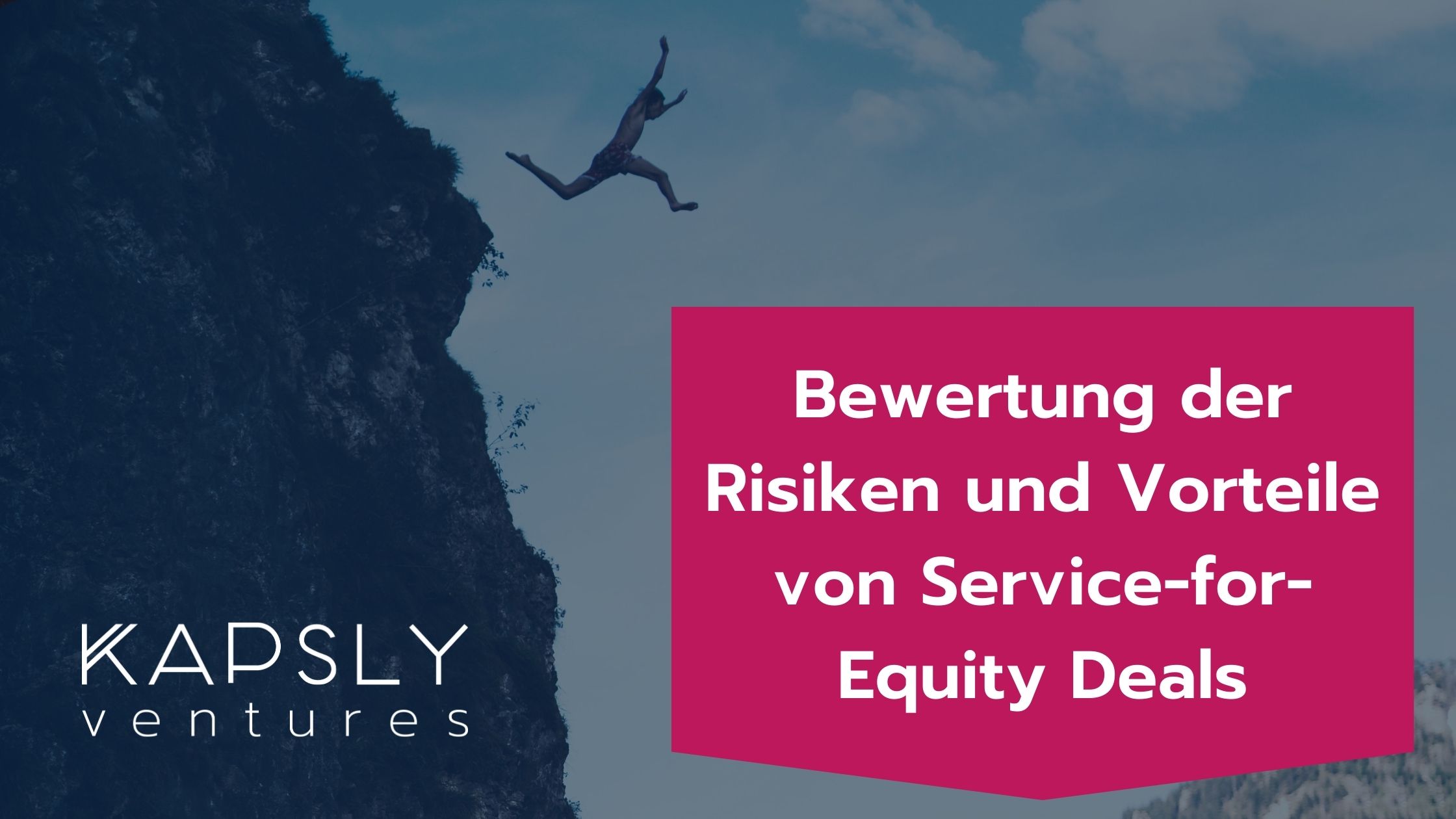 Bewertung der Risiken und Vorteile von Service-for-Equity-Geschäften